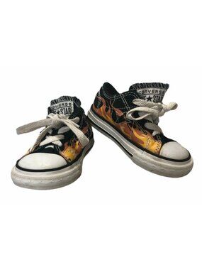 Converse One Star Sneaker Infant Toddler 5 Chuck Taylors Orange Flames Low Top